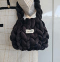 BLACK BUBBLE MINI HANDBAG