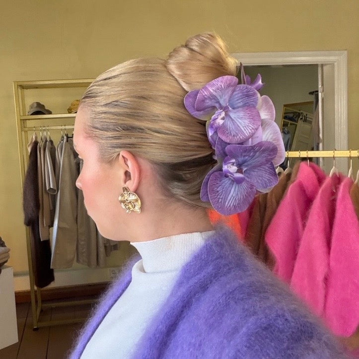 Flowerclip purple large