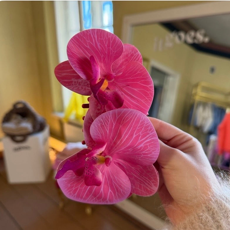 Flowerclip fuchsia  large
