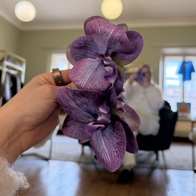 Flowerclip purple large