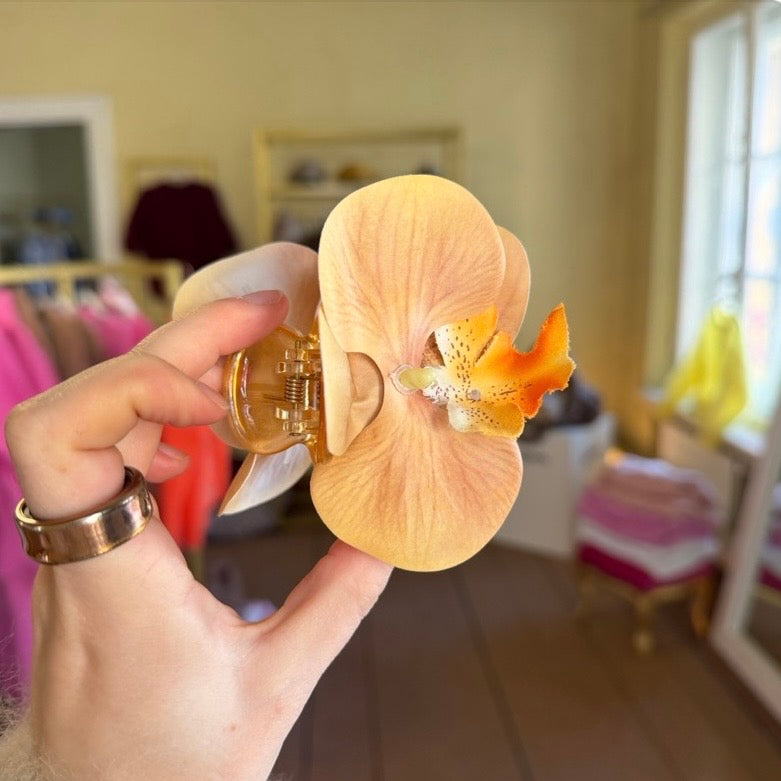 Flowerclip golden small