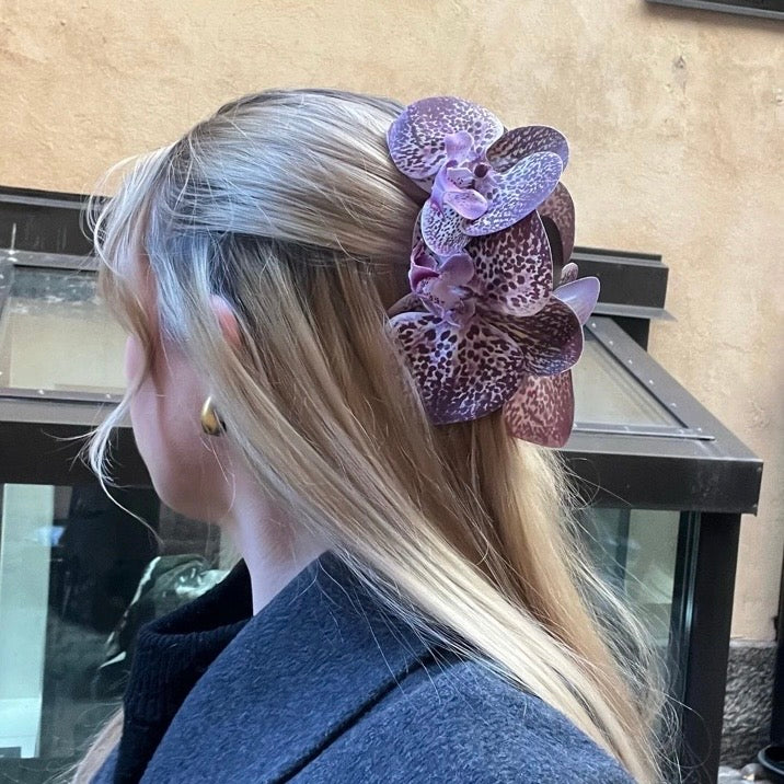 Flowerclip leopard large