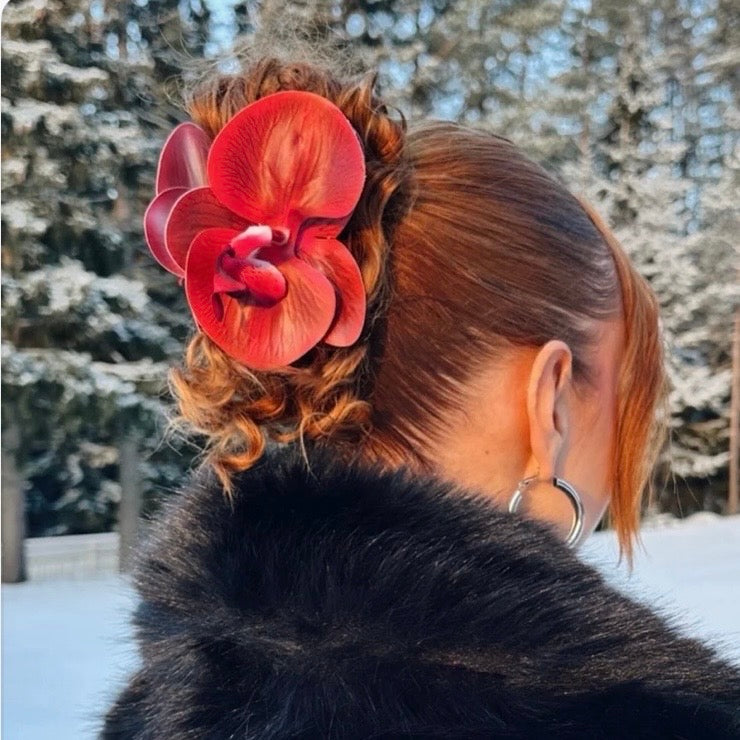 Flowerclip Red small