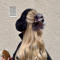 Flowerclip Black Large