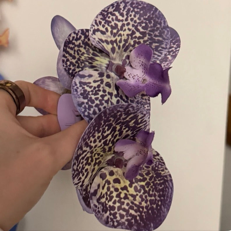Flowerclip leopard 2.0 large