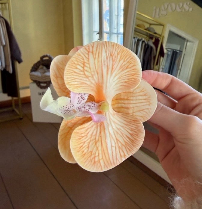 Flowerclip beige small
