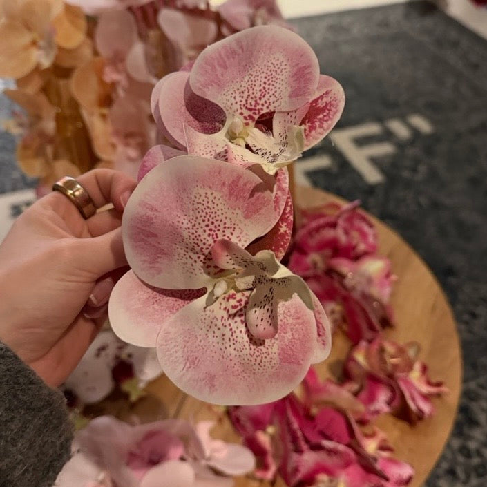 Flowerclip pink dot large